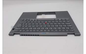 Lenovo 5M11S30535 C-Cover with keyboard, Switzerland, Luna Grey, Backlight, World Face Camera, Heat Staking, UK