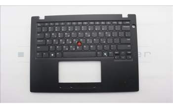 Lenovo 5M11S30573 C-Cover with keyboard, Greek, Black, Non-Backlight, Heat Staking, US