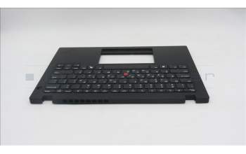 Lenovo 5M11S30573 C-Cover with keyboard, Greek, Black, Non-Backlight, Heat Staking, US