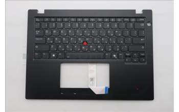 Lenovo 5M11S30608 C-Cover with keyboard, Hebrew, Black, Backlight, Heat Staking, US