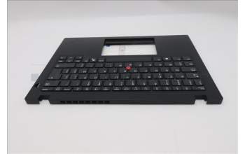 Lenovo 5M11S30633 C-Cover with keyboard, Belgian, Black, Non-Backlight, Heat Staking, UK