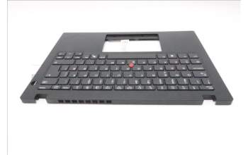 Lenovo 5M11S33646 C-Cover with keyboard, Norwegian, Black, Non-Backlight, Heat Staking, UK