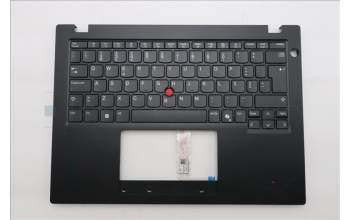 Lenovo 5M11S33652 C-Cover with keyboard, Portuguese, Black, Non-Backlight, Heat Staking, UK