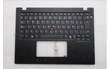 Lenovo 5M11S33658 C-Cover with keyboard, Spanish, Black, Non-Backlight, Heat Staking, UK