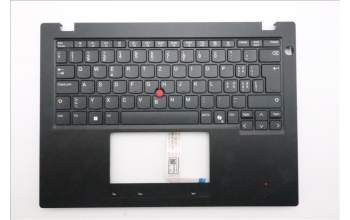 Lenovo 5M11S33664 C-Cover with keyboard, Switzerland, Black, Non-Backlight, Heat Staking, UK