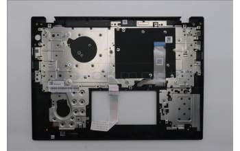 Lenovo 5M11S33680 C-Cover with keyboard, Belgian, Black, Backlight, Heat Staking, UK