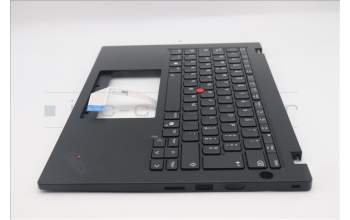 Lenovo 5M11S33715 C-Cover with keyboard, Italian, Black, Backlight, Heat Staking, UK