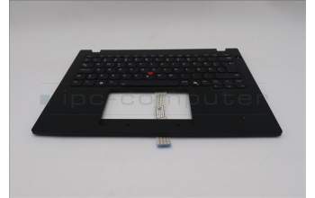 Lenovo 5M11S33737 C-Cover with keyboard, Swedish/Finnish, Black, Backlight, Heat Staking, UK