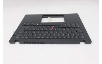 Lenovo 5M11S33737 C-Cover with keyboard, Swedish/Finnish, Black, Backlight, Heat Staking, UK