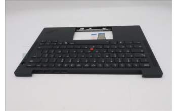 Lenovo 5M11S33805 C-Cover with keyboard, French, Black, Backlight, US