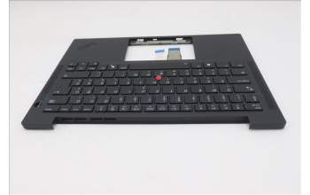Lenovo 5M11S33825 C-Cover with keyboard, Hungarian, Black, Backlight, UK
