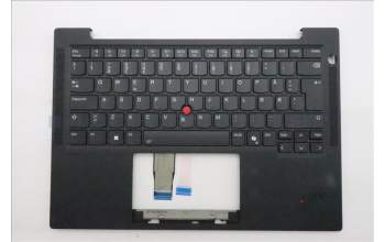 Lenovo 5M11S37294 C-Cover with keyboard, Norwegian, Black, Backlight, UK