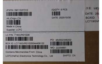 Lenovo 5M11S37312 C-Cover with keyboard, Nordic, Black, Backlight, UK