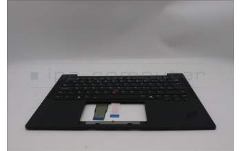 Lenovo 5M11S37457 C-Cover with keyboard, UK English, Black, Backlight, UK