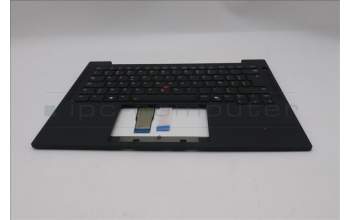 Lenovo 5M11S37499 C-Cover with keyboard, Belgian, Black, Backlight, WWAN, UK