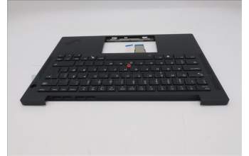 Lenovo 5M11S37540 C-Cover with keyboard, Danish, Black, Backlight, WWAN, UK