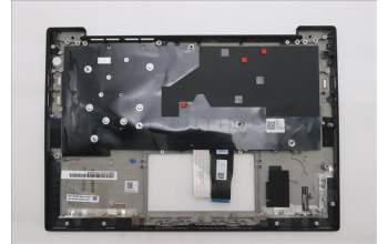 Lenovo 5M11S37557 C-Cover with keyboard, Estonian, Black, Backlight, WWAN, UK