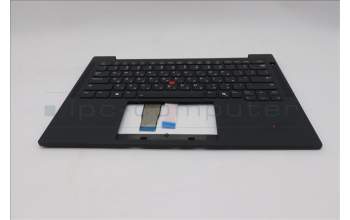 Lenovo 5M11S37607 C-Cover with keyboard, Hebrew, Black, Backlight, WWAN, US