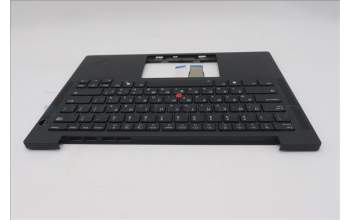 Lenovo 5M11S37607 C-Cover with keyboard, Hebrew, Black, Backlight, WWAN, US