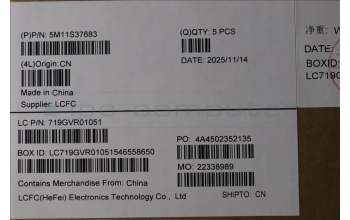 Lenovo 5M11S37683 C-Cover with keyboard, Portuguese, Black, Backlight, WWAN, UK