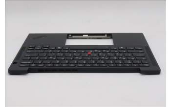 Lenovo 5M11S38019 C-Cover with keyboard, Greek, Black, Backlight, US