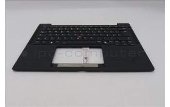 Lenovo 5M11S38030 C-Cover with keyboard, Italian, Black, Backlight, UK