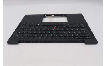 Lenovo 5M11S38045 C-Cover with keyboard, Norwegian, Black, Backlight, UK