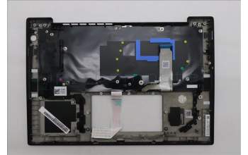 Lenovo 5M11S38052 C-Cover with keyboard, Portuguese, Black, Backlight, UK