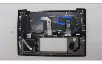 Lenovo 5M11S38059 C-Cover with keyboard, Slovenian, Black, Backlight, UK