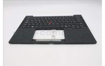 Lenovo 5M11S38060 C-Cover with keyboard, Spanish, Black, Backlight, UK