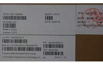 Lenovo 5M11S38094 C-Cover with keyboard, Belgian, Black, Backlight, WWAN, UK