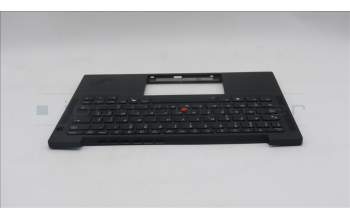 Lenovo 5M11S38094 C-Cover with keyboard, Belgian, Black, Backlight, WWAN, UK