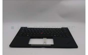 Lenovo 5M11S38106 C-Cover with keyboard, Czech Slovakian, Black, Backlight, WWAN, UK