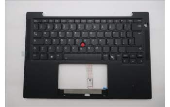 Lenovo 5M11S38142 C-Cover with keyboard, Italian, Black, Backlight, WWAN, UK