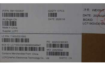 Lenovo 5M11S53537 C-Cover with keyboard, Turkish, Black, Backlight, WWAN, UK