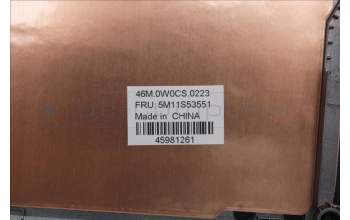 Lenovo 5M11S53551 FRU MEASM D COVER CS BK L13 ITL