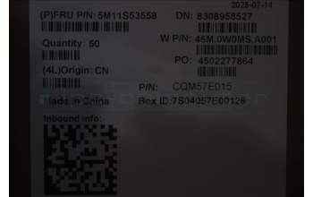 Lenovo 5M11S53558 Power Button, w/Bracket, Luna Grey