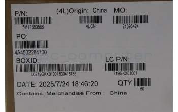 Lenovo 5M11S53568 FRU for Clickpad+SCR/No SCR+NFC