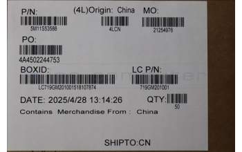 Lenovo 5M11S53588 FRU ASM-COVER_SIM_Tray