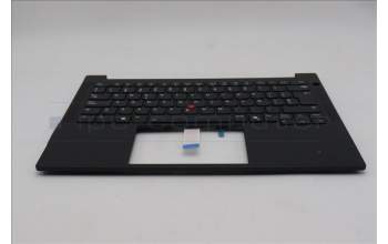 Lenovo 5M11S53759 C-Cover with keyboard, Spanish, Black, Backlight, UK