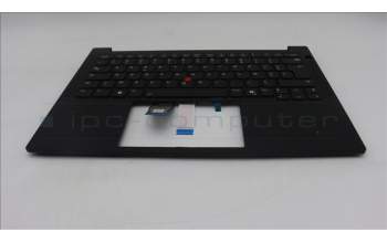 Lenovo 5M11S53763 C-Cover with keyboard, French, Black, Backlight, US