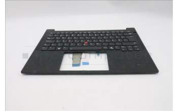 Lenovo 5M11S53789 C-Cover with keyboard, Norwegian, Black, Backlight, UK