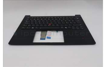 Lenovo 5M11S53809 C-Cover with keyboard, Swedish/Finnish, Black, Backlight, UK