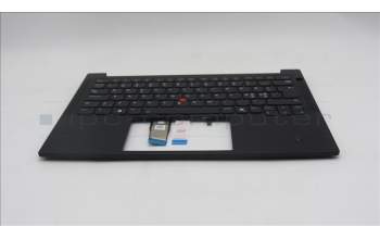 Lenovo 5M11S53814 C-Cover with keyboard, Nordic, Black, Backlight, UK