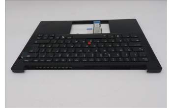 Lenovo 5M11S53823 C-Cover with keyboard, UK English, Black, Backlight, UK