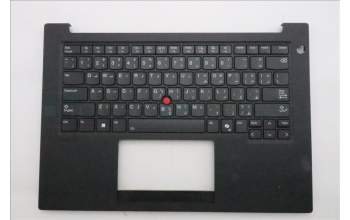 Lenovo 5M11T54211 C-Cover with keyboard, Arabic, Black, Backlight, US