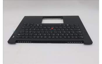 Lenovo 5M11T54279 C-Cover with keyboard, Italian, Black, Backlight, UK