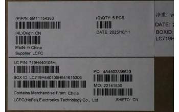 Lenovo 5M11T54363 C-Cover with keyboard, Belgian, Black, Backlight, Smart Card Reader, UK