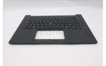 Lenovo 5M11T54363 C-Cover with keyboard, Belgian, Black, Backlight, Smart Card Reader, UK