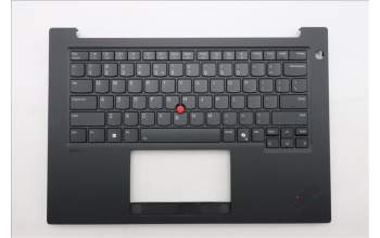 Lenovo 5M11T55127 C-Abdeckung mit Tastatur, Englisch (US, Euro), schwarz, Hintergrundbeleuchtung, Chipkartenleser